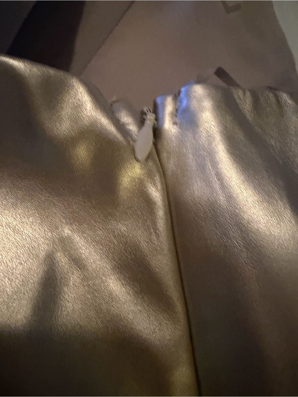 Gold One-Shoulder Metallic Romper - Picture 9 of 10